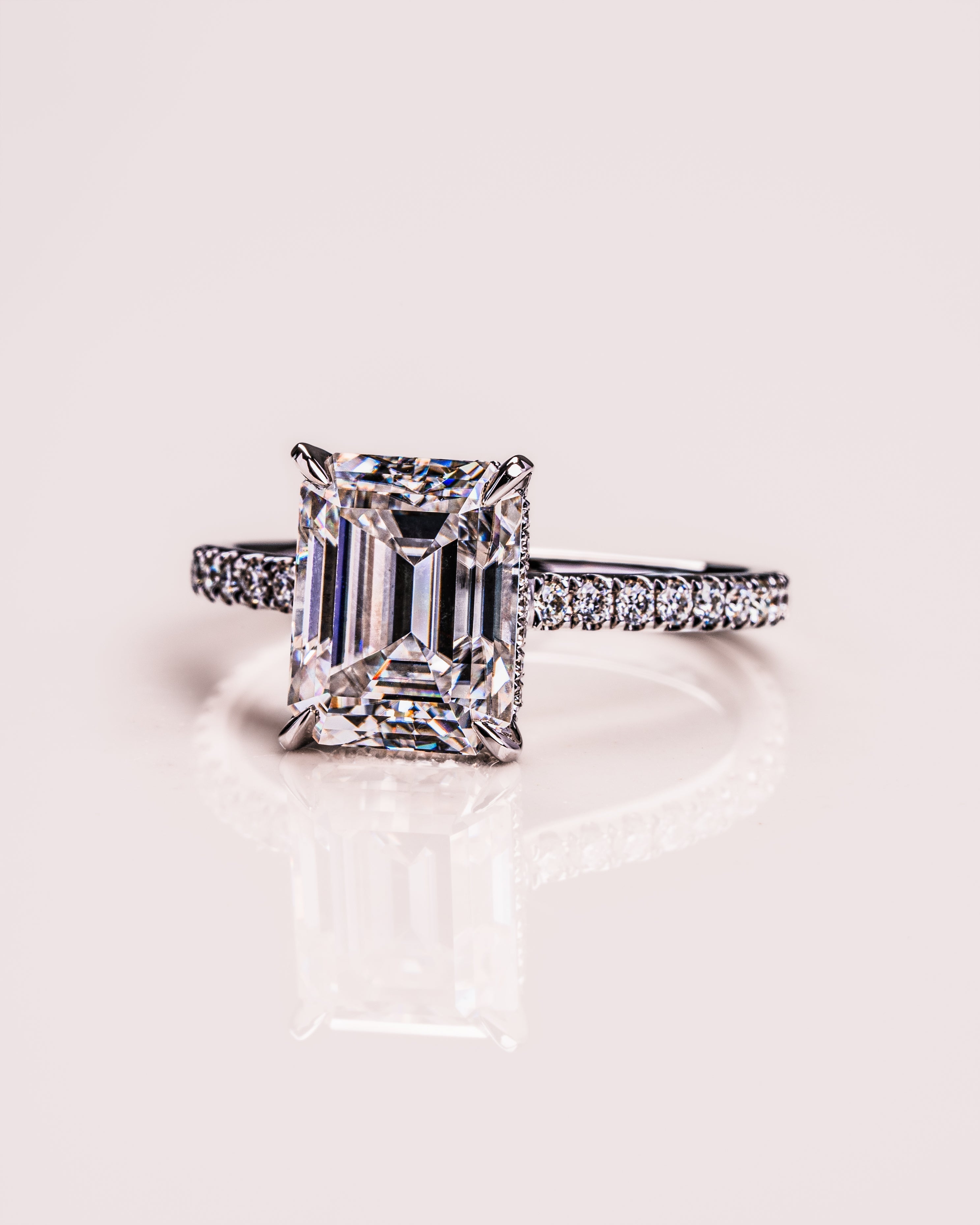 Jasmin (mit Pavé) - Smaragd | Silber