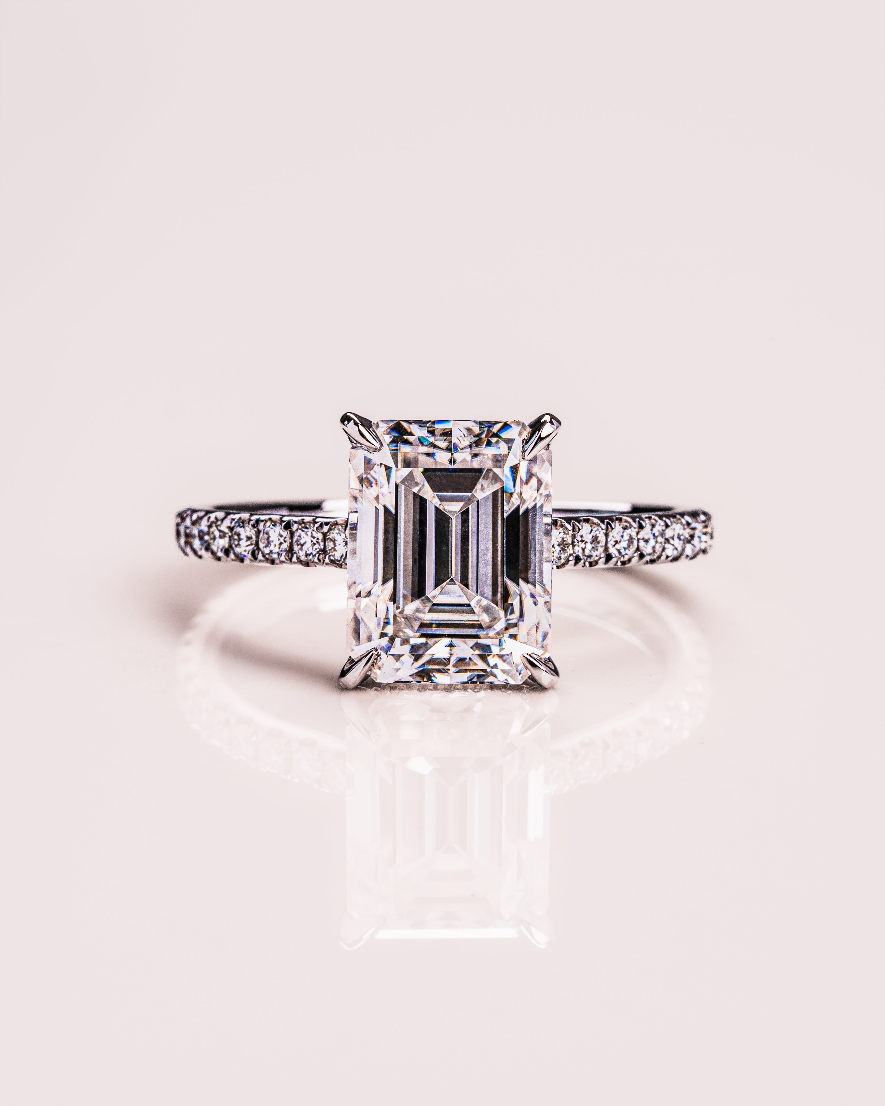 Jasmin (mit Pavé) - Smaragd | Silber